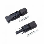 Pair of 1500VDC MC4 cable connectors / plugs for solar panels, extension leads or photovoltaic systems