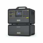 2400W 4480Wh portable power station set with an expansion battery
