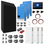 TBB Power 20.64kW 48V Complete Off-grid solar power system with 48 x 430W Sharp solar panels, 3 x 5kW TBB Power RIIOSUN hybrid inverter and 3 x TBB Power PS10 210Ah batteries